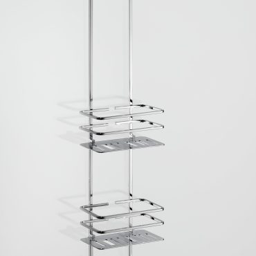 Giese Duschregal Bodyguard Piano m. 2 Koerben Aufh. für Glas u.Profil bis 40mm, chrom