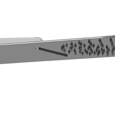 Gessi Kopfbrause superflach mit Schwallbrause für Wandmontage