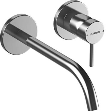 Hansa Hansapublic Fertigmontageset Waschtisch Einhand Wandbatterie 1/2“ für Wandeinbau