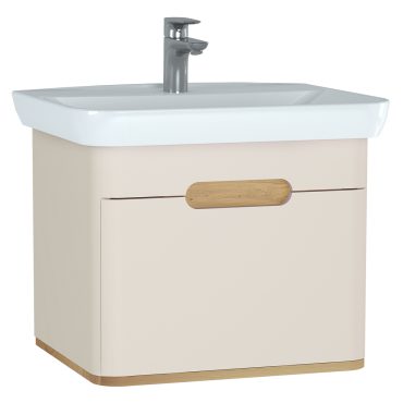 Vitra Sento Set, 63 cm, 1 Schublade, Créme