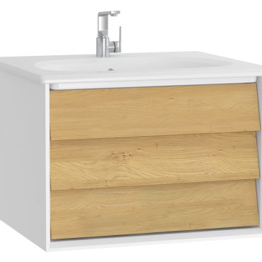 Vitra Frame Set 63 cm Weiß Matt/Gold-Eiche mit VitrAclean