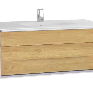 Vitra Frame Set 103 cm Weiß Matt/Gold-Eiche mit VitrAclean