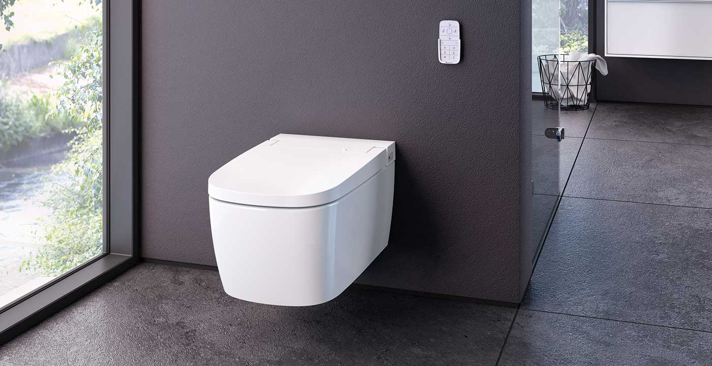 Vitra V-Care Comfort Spülrandloses Dusch Wand WC mit Taharet Bidet 