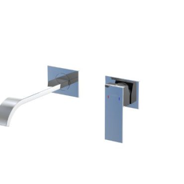 Steinberg- Waschtisch-Wand-Einhebelmischer (Fertigmontageset)