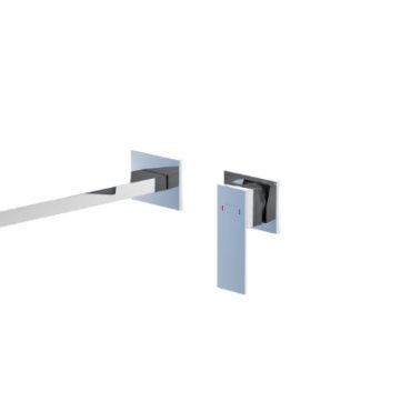 Steinberg- Waschtisch-Wand-Einhebelmischer (Fertigmontageset)