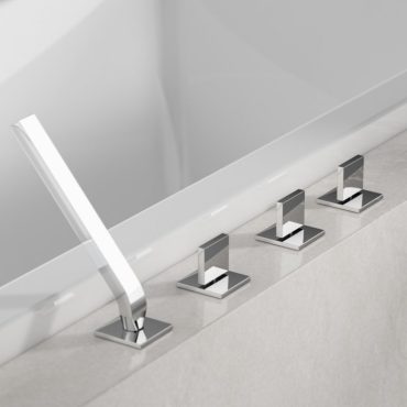 Steinberg 4-Loch Wannenrand-Armatur