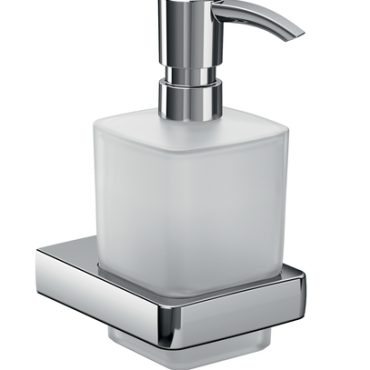 Emco Flüssigseifenspender Trend chrom Kristallglas satiniert, Pumpe Kunststoff