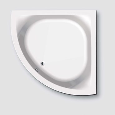 Hoesch Eck-Badewanne Acryl Hoesch Scelta 1500 Schenkellaenge 150cm o.Fuesse, weiss