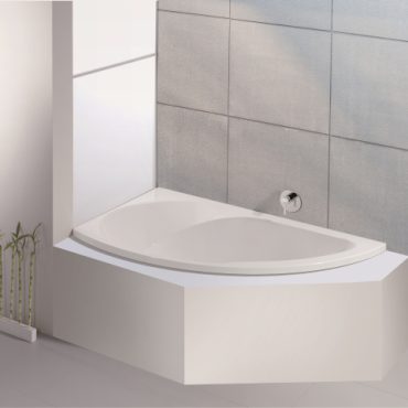 Hoesch Eck-Badewanne Acryl Spectra 170x100cm Ausf. links,, o.Fuesse, weiss
