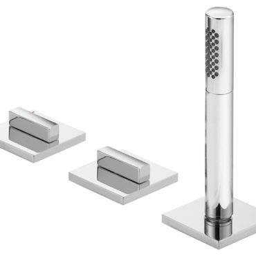 Keuco Edition 11 Fertigmontageset für Unterputz 3-Loch Wannenrandmontage