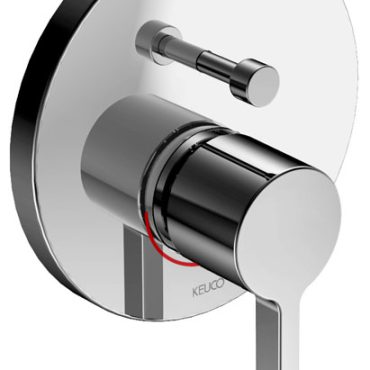 Keuco Edition 400 Fertigmontageset für Unterputz Wannenbatterie mit Sicherungseinrichtung