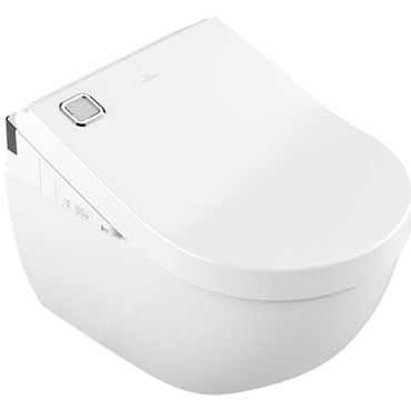 Villeroy & Boch ViClean Dusch-WC CombiPack ViClean-U+ DirectFlush wandh. Weiß Alpin C+